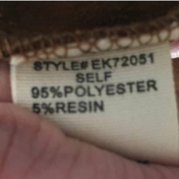 EVENUEL Snap Front Western Boho Short Skirt with Scalloped Hem in Brown SZ M - Picture 8 of 10